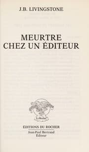 Tapa de Meurtre chez un diteur