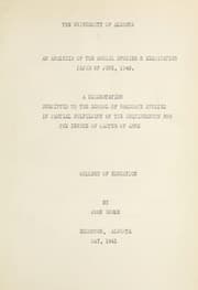 Tapa de An analysis of the Social Studies 3 examination paper of June, 1940
