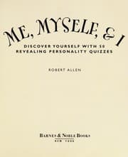 Tapa de ME, MYSELF, & I (Discover yourself with 50 revealing personality quizzes)
