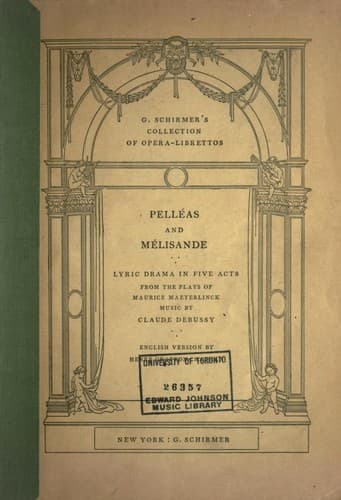 Tapa de Pelléas et Mélisande