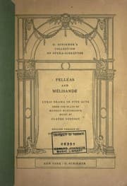 Tapa de Pelléas et Mélisande