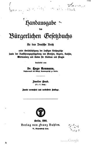 Tapa de Bürgerliches Gesetzbuch