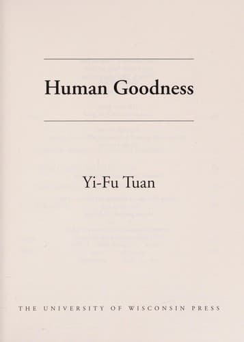 Tapa de Human goodness