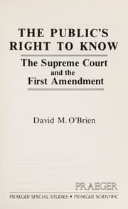 Tapa de The public's right to know