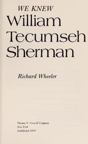 Tapa de We knew William Tecumseh Sherman
