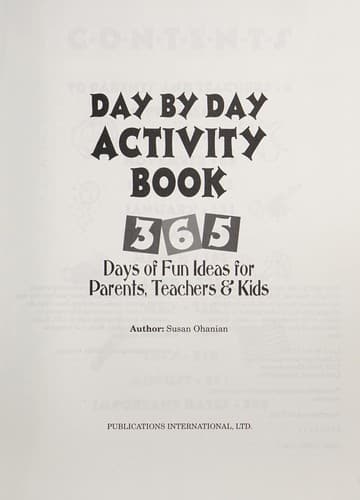 Tapa de Day by day activity book