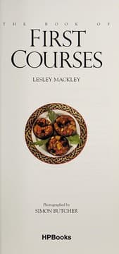 Tapa de The book of first courses