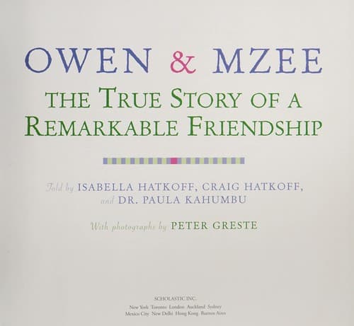 Tapa de Owen and Mzee