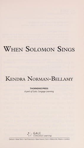 Tapa de When Solomon sings