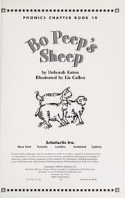 Tapa de Bo Peep's sheep
