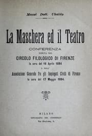 Tapa de La maschera ed il teatro