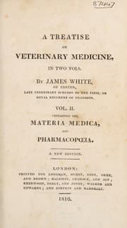 Tapa de A treatise on veterinary medicine