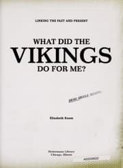 Tapa de What did the Vikings do for me?