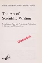Tapa de The art of scientific writing
