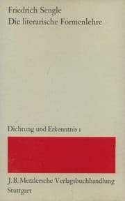 Tapa de Die Literarische Formenlehre