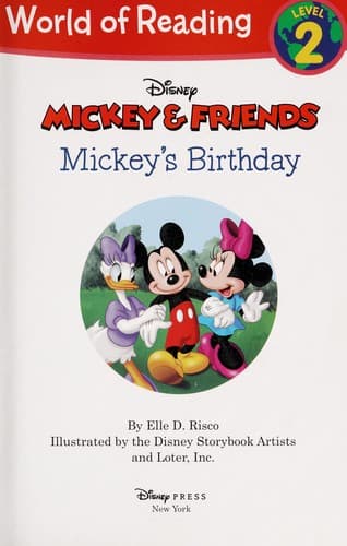 Tapa de Mickey's birthday