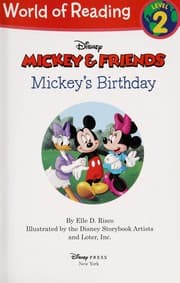 Tapa de Mickey's birthday