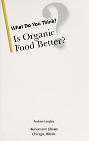 Tapa de Is organic food better?