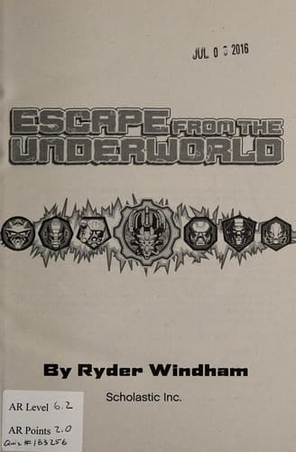 Tapa de Escape from the underworld