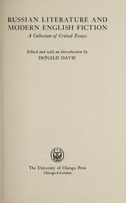 Tapa de Russian literature and modern English fiction