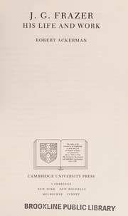 Tapa de J G Frazer