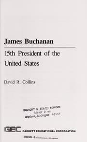 Tapa de James Buchanan, 15th president of the United States