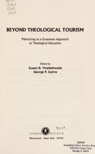 Tapa de Beyond theological tourism