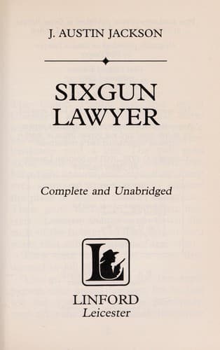 Tapa de Sixgun Lawyer