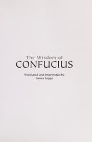 Tapa de The wisdom of Confucius