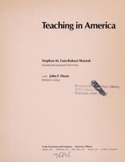 Tapa de Teaching in America