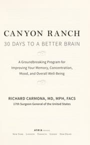 Tapa de Canyon Ranch 30 days to a better brain
