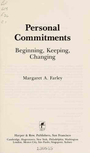Tapa de Personal commitments