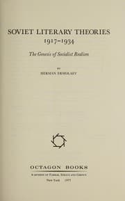 Tapa de Soviet literary theories, 1917-1934