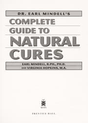 Tapa de Dr. Earl Mindell's complete guide to natural cures