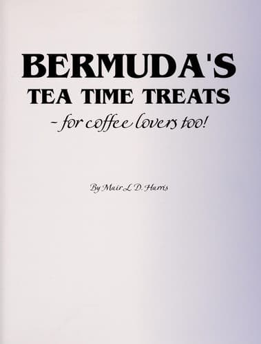 Tapa de Bermuda's Tea Time Treats