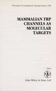 Tapa de Mammalian TRP channels as molecular targets