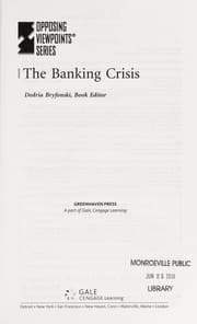 Tapa de The banking crisis