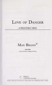 Tapa de Love of danger