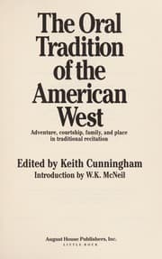 Tapa de The Oral tradition of the American West