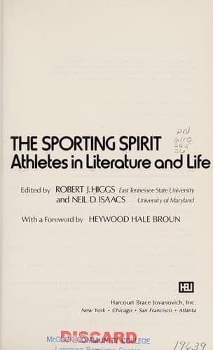 Tapa de The Sporting spirit