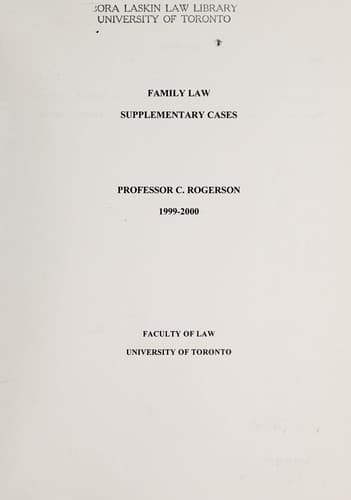 Tapa de Family law