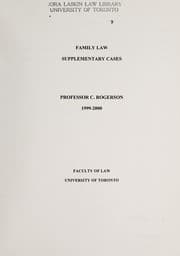 Tapa de Family law