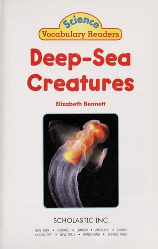 Tapa de Deep-sea creatures