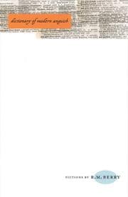Tapa de Dictionary of modern anguish