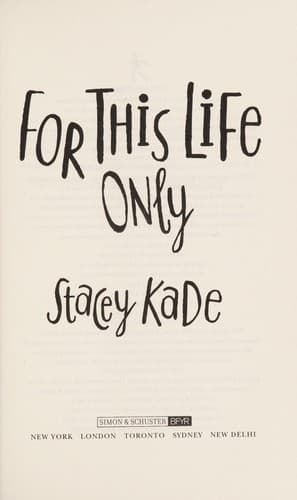 Tapa de For this life only