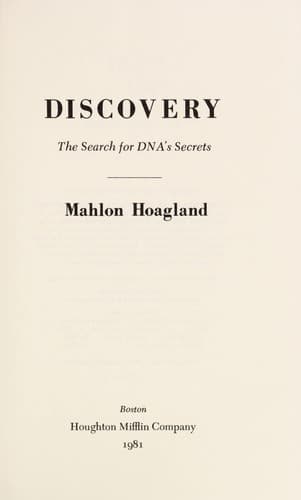 Tapa de Discovery, the search for DNA's secrets