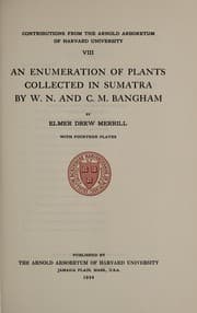 Tapa de An enumeration of plants collected in Sumatra by W. N. and C. M. Bangham