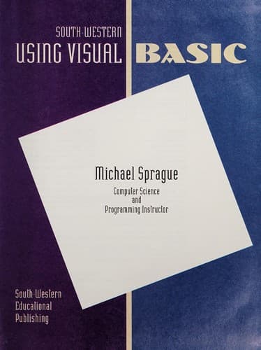 Tapa de Using Visual BASIC