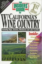 Tapa de California's Wine Country (Insiders' Guide to California's Wine Country)