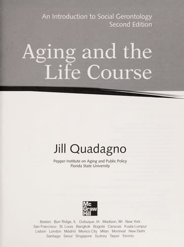 Tapa de Aging and the life course